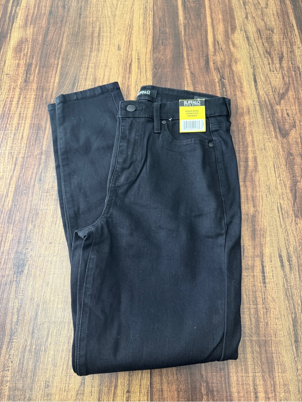 Buffalo David Bitton High-Rise Stretch Skinny Jeans in Black